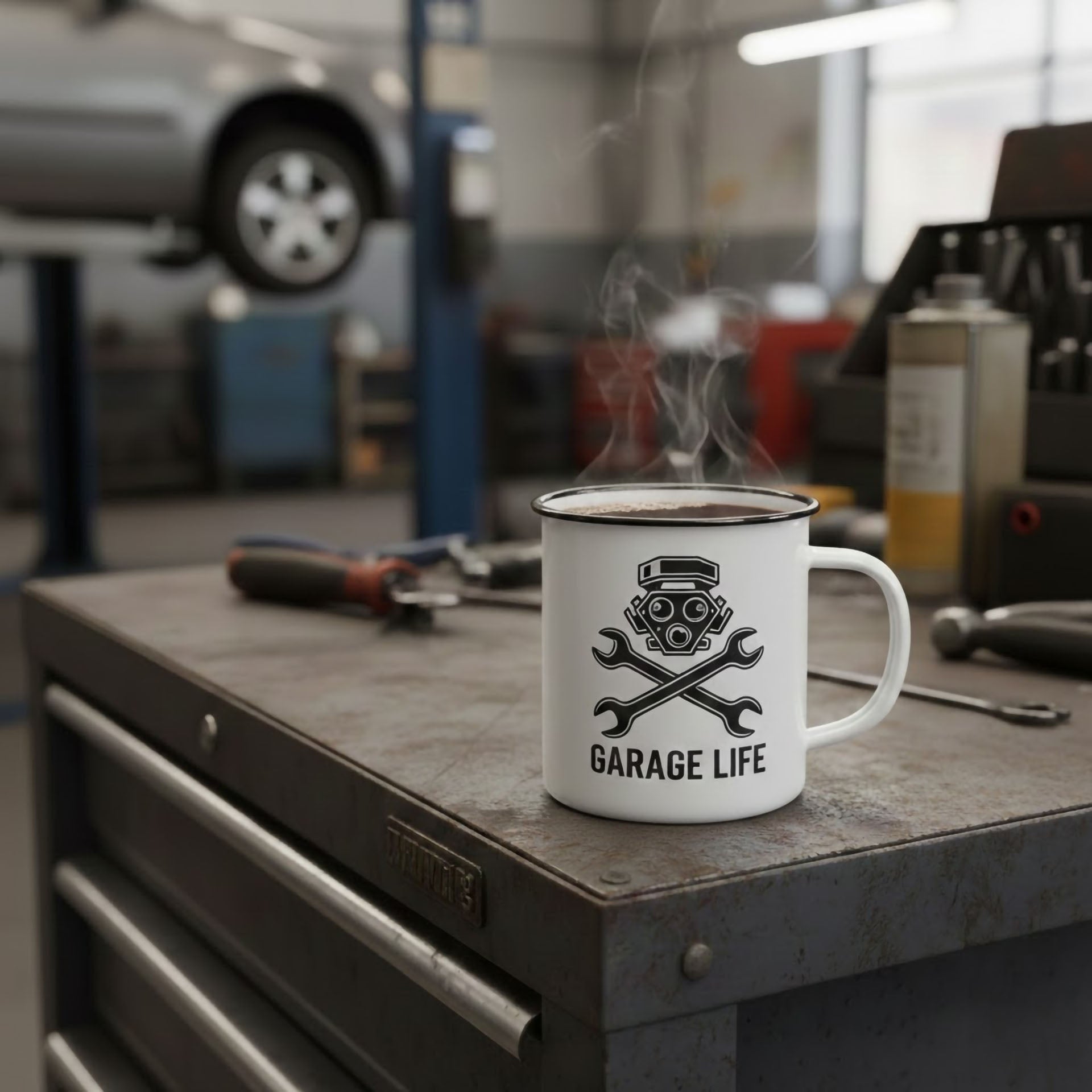 Emaille-Tasse 375 ml mit Panorama-Druck