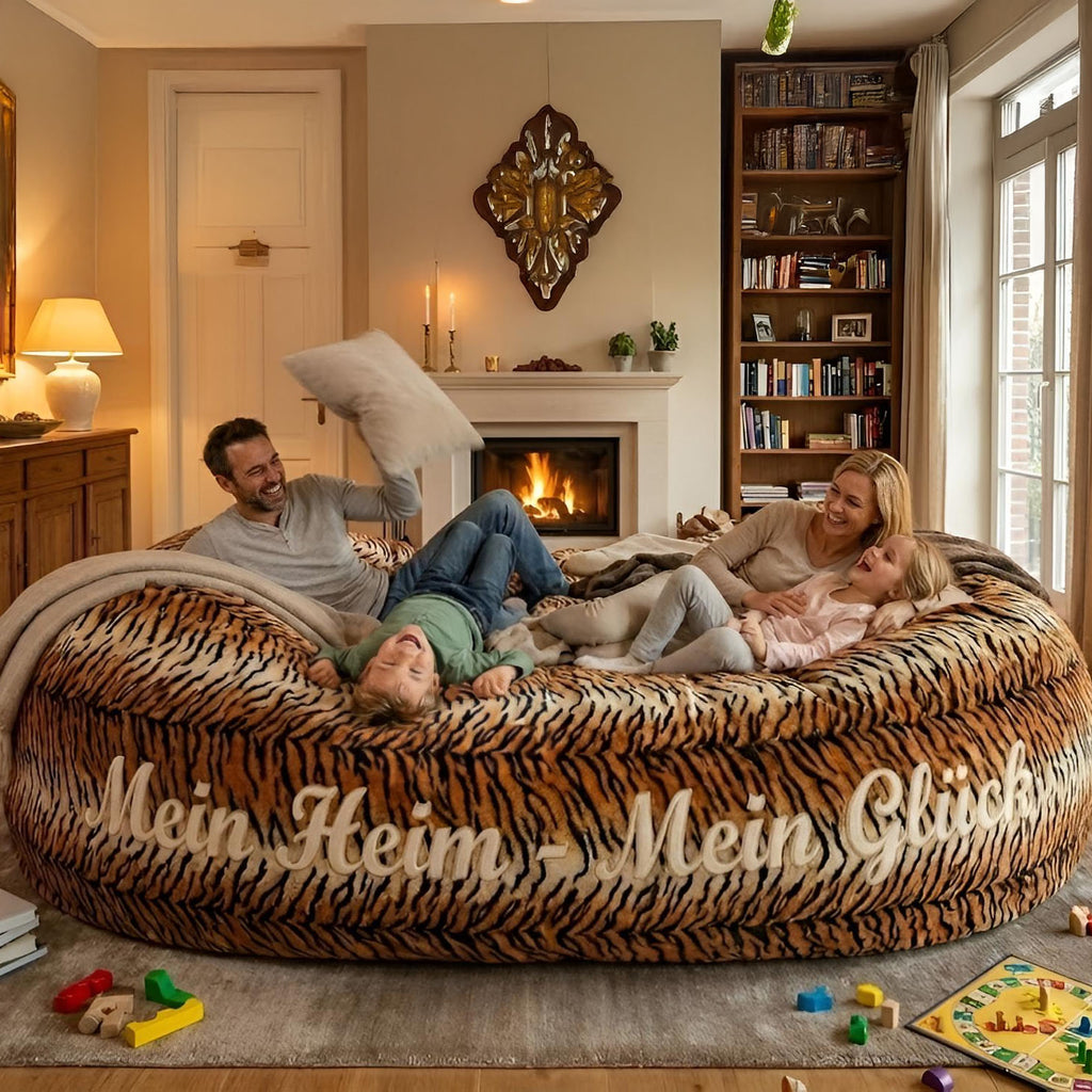 Velours-Sitzsack King (1,35x1,75m) – bequem, modern und mit Deinem eigenen Motiv
