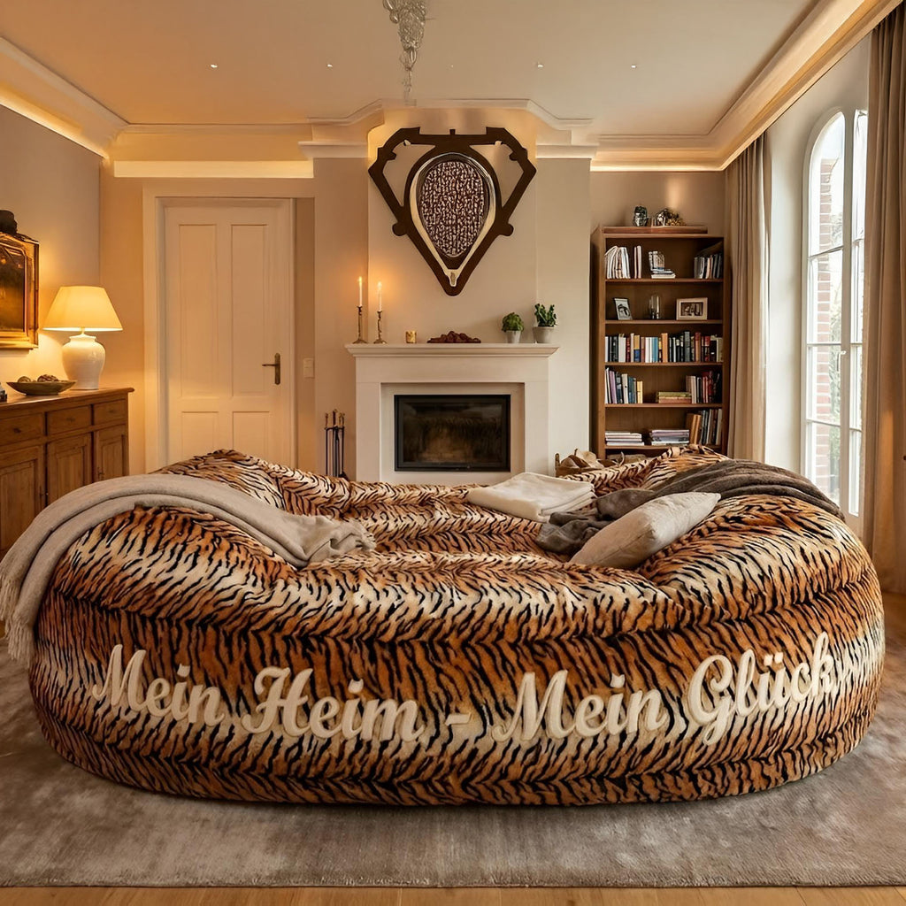 Velours-Sitzsack King (1,35x1,75m) – bequem, modern und mit Deinem eigenen Motiv